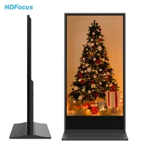 Kiosque intelligent de 75 pouces, affichage numérique, totem sur pied, écran tactile, moniteur 4K, publicité intérieure, IP65, centre commercial