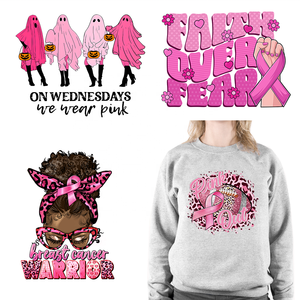 Nouveau en <span class=keywords><strong>octobre</strong></span>, nous portons du fer <span class=keywords><strong>rose</strong></span> sur les décalcomanies Hope Survivor Transfer Stickers Prêt à presser pour les T-Shirts - Product Image 1