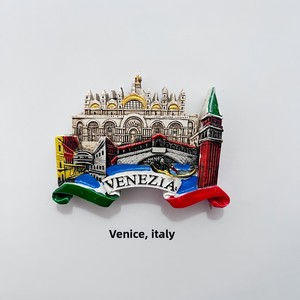 Imanes de nevera italianos de estilo europeo - Recuerdos de viaje de Venecia y la Antigua Roma - Creativos, tridimensionales, sintéticos de alta calidad - Product Image 2