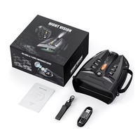 Binoculares de Visión Nocturna Infrarroja con Zoom Digital 10x, Linterna, Alcance Visual de 800 Metros, Visor Térmico para Caza, 1080P, Más Vendidos