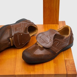 Zapatos Casuales de Hombre 2027 Retro con Parches de Cuero Vacuno, Diseño Kiltie, Acabado Encerado Desgastado y Amortiguación Evergreen - Product Image 5