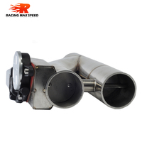 Katup Knalpot Mobil Adjustable Tipe Y 2.5 3 Inch Stainless Steel 1 Drag 2 Doubled Valve dengan Saklar Elektrik 12v
