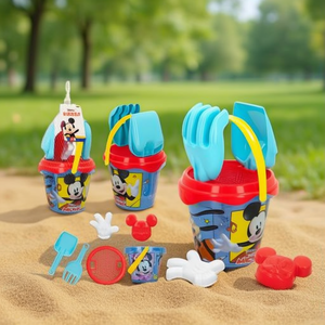 Set Secchiello da Spiaggia Mickey per Bambini 14cm con 3 Accessori per Giochi di Sabbia, Nessun Assemblaggio Necessario - Product Image 3