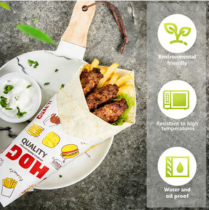 Kertas Pembungkus Makanan Anti Air Anti Minyak untuk Deli, Pelapis Keranjang, Sandwich, Hamburger, Kertas Lilin Custom, Cetak Kertas Pembungkus Makanan Sendiri - Product Image 6
