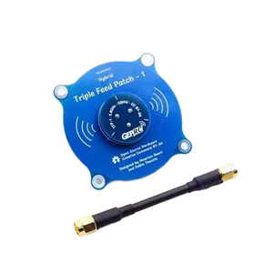 GEPRC Triple Feed <span class=keywords><strong>Patch</strong></span>-1 5,8G 9.4DBI Antena de metal <span class=keywords><strong>FPV</strong></span> polarizada circular para RHCP LHCP RC Fatshark Skyzone Goggle DIY para bricolaje - Product Image 1