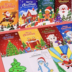 Festive Illustrations 8 Pack Games Quizzes Festive Fun Merry Christmas Coloring <b>Books</b> for Kids <b>Holiday</b> Activity Gift - Product Image 4