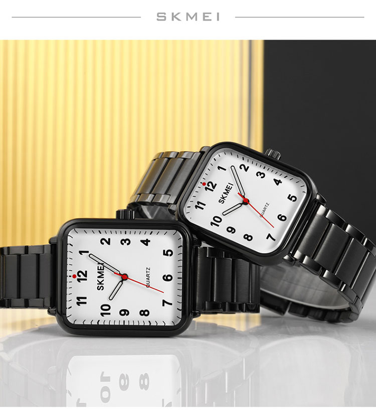 2022 Новые поступления Skmei 1954 роскошные квадратные парные унисекс reloj hombre femme time Мужские наручные кварцевые часы