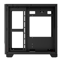 Boîtier de PC de jeu MicroATX LOVINGCOOL, tour moyenne personnalisable avec verre trempé translucide pour les boîtiers d'ordinateur ITX ATX M-Gaming
