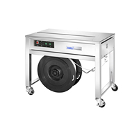 Máquina Flejadora Eléctrica Semiautomática de Alta Velocidad YUANCHI, 1.5s/Ciclo, Tensión 15-60kg, Ancho de Fleje 9-15mm, 110/220V, Calor