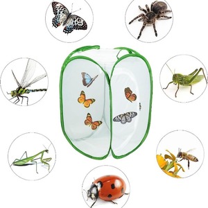 <span class=keywords><strong>Habitat</strong></span> portable pliable en maille pour animaux, idéal pour les papillons et les reptiles – Boîte pliable pour petits animaux - Product Image 4