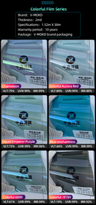 Phim cách nhiệt <span class=keywords><strong>nano</strong></span> gốm siêu nét chất lượng Mỹ VLT2% 5% 15% 35% 80% chống nắng, cách nhiệt, làm mát kính ô tô - Product Image 6