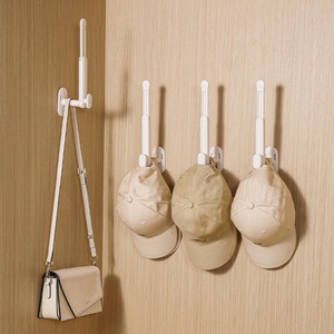 Porte-chapeaux mural créatif avec crochets pour rangement de casquettes de baseball, organisateur de sacs pour cuisine, chambre, placard et porte de chambre - Product Image 3