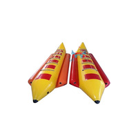 Bateau banane gonflable pour 3 à 8 personnes, tube gonflable tractable pour jeux aquatiques estivaux – Vente en gros usine