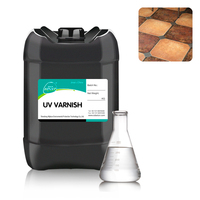 Revêtement par pulvérisation et application au rouleau à séchage UV pour pierre, céramique, carrelage, marbre artificiel, vernis haute brillance, bonne protection chimique
