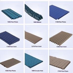 Yüksek sıcaklık PP zincir plaka modülü plastik örgülü konveyör bandı düz gıda sınıfı ambalaj için kullanılan torna konveyör bant - Product Image 6