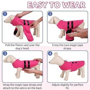 Hoodie chaud en peluche pour chien, manteau en polaire épais pour chiens de taille moyenne à grande, rétrieur, <span class=keywords><strong>labrador</strong></span>, vêtements d'extérieur pour temps froid - Product Image 2
