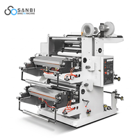 Machine d'impression flexographique automatique à deux couleurs pour films plastiques BOPP HDPE LDPE