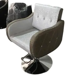 Cadeira de salão clássica com botões de cristal hidráulico, cadeira de barbeiro para estilo, oferta imperdível de 2024 anos com 10 anos de garantia