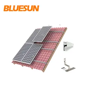 BLUESUN 태양 지붕 장착 구조 지상 장착 브래킷 알루미늄 태양 전지 패널 브래킷 태양 전지 패널