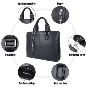 Nuova Borsa da Lavoro per Laptop e Conferenze, <span class=keywords><strong>Valigetta</strong></span> in Pelle da <span class=keywords><strong>Uomo</strong></span> <span class=keywords><strong>con</strong></span> Tasca Frontale <span class=keywords><strong>con</strong></span> Cerniera Verticale - Product Image 5