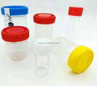 Recipiente de Plástico Desechable para Muestras Médicas de Pacientes, Recipiente para Esputo, Muestras Fecales, 30 ml, 60 ml, 120 ml, Recipiente para Orina