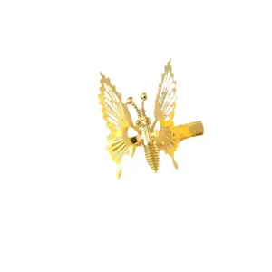 fairy butterfly hair pins tassel metal fashion elegant daily little princess garment hai decoration jewelry for children