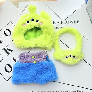 Ropa bonita <span class=keywords><strong>al</strong></span> por mayor de 17/15cm, solo vestido azul Labubo, conjunto de mono de sombrero de estilo único, traje accesorio azul sin muñeca incluida - Product Image 5