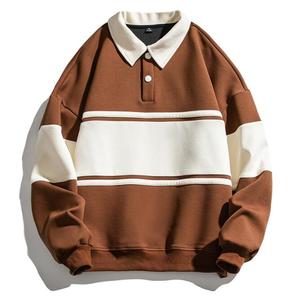 <span class=keywords><strong>Felpa</strong></span> Universitaria da Uomo con <span class=keywords><strong>Collo</strong></span> <span class=keywords><strong>a</strong></span> <span class=keywords><strong>Polo</strong></span> in Misto Cotone Invernale Personalizzabile con Logo OEM - Product Image 2