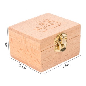 Carillon a manovella sempre brillante Mini Totoro Design in legno Dragon <span class=keywords><strong>Cats</strong></span> colore naturale durata del suono anni '30 compleanni per bambini - Product Image 4