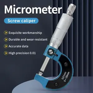 0-25mm 0.01mm strumenti di misurazione di alta precisione al di fuori del micrometro industriale pinza a vite esterna - Product Image 6