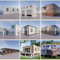 Maison conteneur modulaire préfabriquée à un étage, assemblage rapide pour projet d'ingénierie municipale, bureau temporaire
