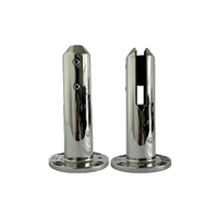 Amortisseur de chocs en silicone bicolore cylindrique pour poteau de sol en verre, anti-vibration, moderne, pour bricolage, parcs publics et clôtures piétonnes en verre