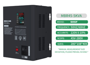 Reguladores de Voltaje SHGF de Pared, 5KVA, Amplio Rango de Voltaje de Entrada 45-280V, AVR 220V, Reguladores de Voltaje de Relé para Uso Doméstico - Product Image 5