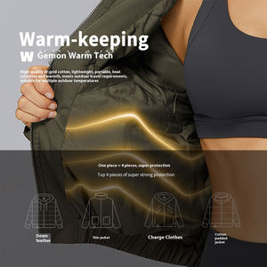 แจ็กเก็ตผ้าโพลีเอสเตอร์100% สำหรับผู้หญิงแจ็กเก็ตเดินป่ากลางแจ้งฝนสำหรับฤดูหนาว - Product Image 4