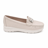Chaussures plates confortables pour femmes, personnalisables en gros, avec boucle à l'avant, semelle extérieure en PU, légères, imperméables et résistantes aux chocs pour la marche