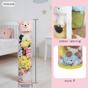 Offre Spéciale : Boîte de <span class=keywords><strong>Rangement</strong></span> Décorative Moderne en Forme d'Ours Rose Transparent pour Collection de Poupées – Idéale pour Chambre de Fille, Salon et Décoration Intérieure - Product Image 3