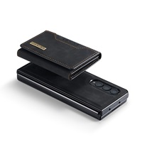 Étui de Luxe Portefeuille Protection Livre à Rabat pour Téléphone Portable Samsung Galaxy Z Fold 3 4