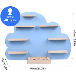Mensola magnetica in legno <span class=keywords><strong>a</strong></span> forma di <span class=keywords><strong>nuvola</strong></span> per tonie box regal - Product Image 6