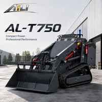 Mini-chargeuse sur chenilles T750, chargeuse compacte sur chenilles de 400 kg, diesel électrique, EPA Euro5, pour travaux agricoles et de construction