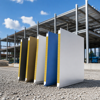 Panneau sandwich en polyuréthane à bords scellés, isolation thermique, panneau mural et de toiture pour structure en acier, entrepôt, usine