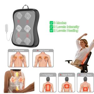 Masajeador de Espalda para Alivio del Dolor, Masaje de Tejido Profundo con Rodillos Ascendentes y Descendentes, Masajeador de Espalda <span class=keywords><strong>Shiatsu</strong></span> Ultrafino, Masaje Lumbar - Product Image 1