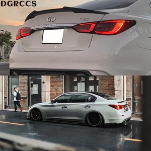 Q50 Q50S Q50L M4 Style Carbon Fiber <b>Rear</b> <b>Spoiler</b> Trunk Wing for <b>Rear</b> Bumper 2013-2023 Polished Tape - Product Image 6