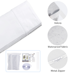 Joint d'étanchéité universel pour climatiseur portable de 400 cm, kit pour unité mobile de climatisation de 600 cm, compatible avec les dimensions 90x210 cm, pour porte et fenêtre de climatiseur. - Product Image 4