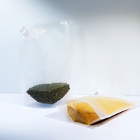 Pochette liquide réutilisable de bec d'épicerie de papier d'aluminium tiennent des sacs de recharge