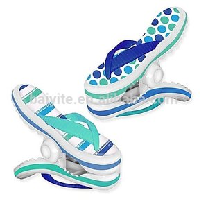 New Design Lovely Large <strong>Flip</strong> <strong>Flops</strong> Plastic Custom Beach Chair Plastic Beach Towel Clips - Product Image 6