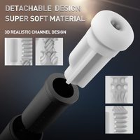 Nouveaux masturbateurs masculins de poussée 3 en 1 d'origine avec 4 succion poussée 10 Vibrations électrique poche chatte mâle Stroker jouet
