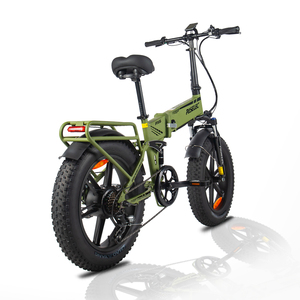 Bicicleta eléctrica plegable PX6 con suspensión completa y neumáticos gruesos de 4.0'' de la marca EU Stock, con motor potente de 750W. - Product Image 3