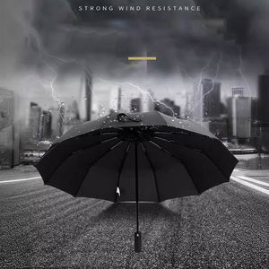 12K Strong Windproof Folding Custom <b>Umbrella</b> With Logo - Product Image 3