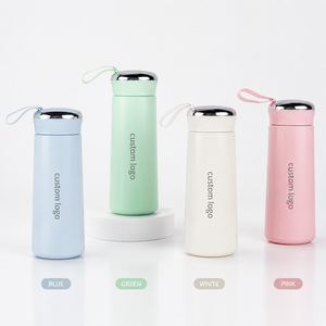 400ml/13oz Glass Bottle <b>Tea</b> <b>Infuser</b> Thermal Insulation Eco-Friendly Camping Direct Drinking Straw Unisex Color Box Packaging - Product Image 2
