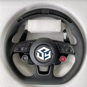Volante de Fibra de Carbono LED Personalizado con Palanca de Cambios para <span class=keywords><strong>Audi</strong></span> Rs RS3 8p RS4 RS5 S3 S4 S5 S6 2012 2013 2014 2015 2017 - Product Image 1